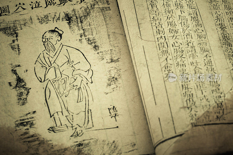 Old medicine book from Qing Dynasty